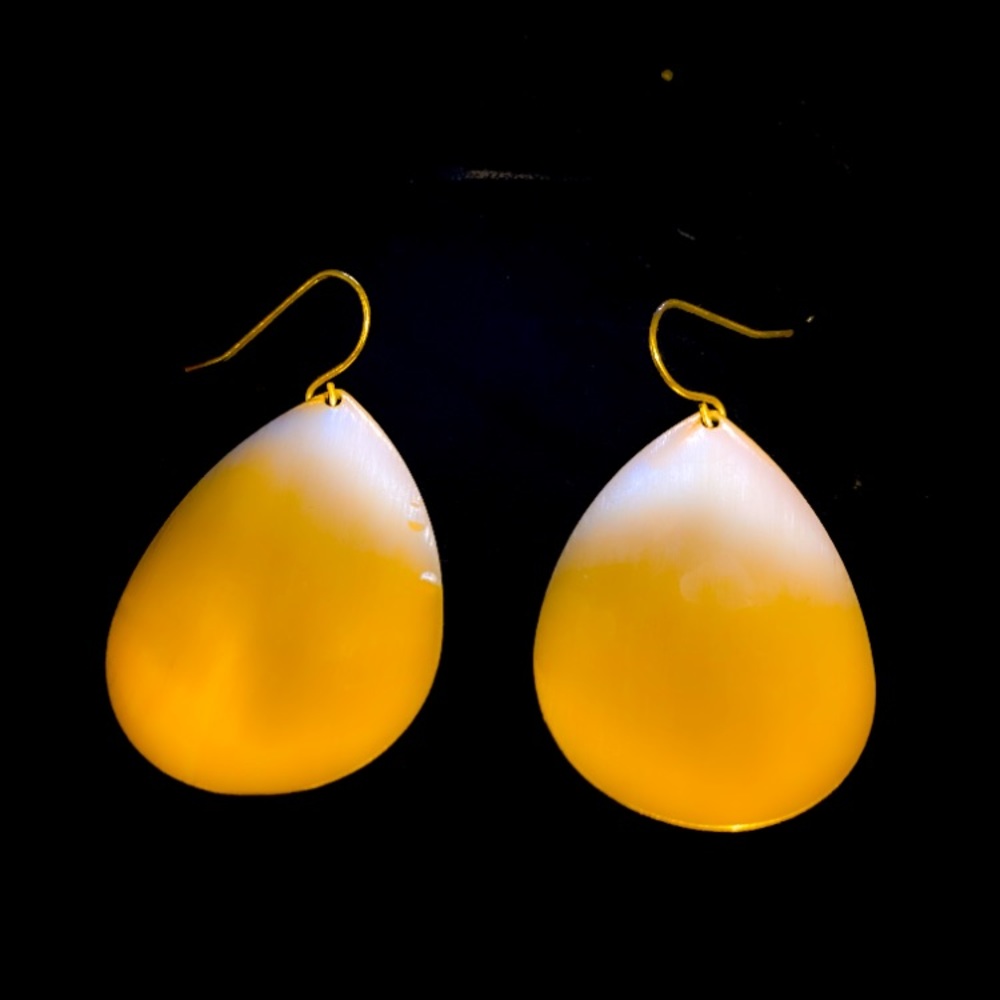 Gold Tear Drop Earrings forever 21